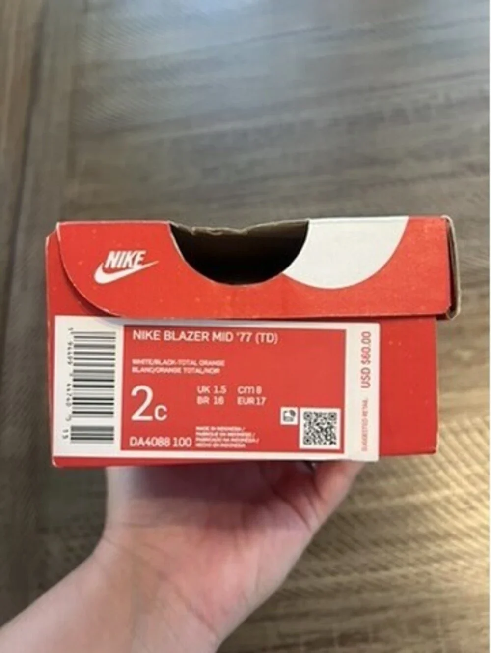 Nike Blazer Mid '77 White/Black 2c with box - Picture 2 of 9